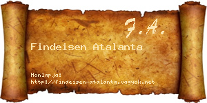 Findeisen Atalanta névjegykártya